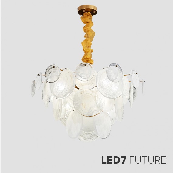 Loft Industry Modern - Shine Discs Chandelier V2